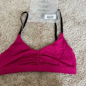 MeUndies FeelFree Ruched Bralette in Wine n Dine